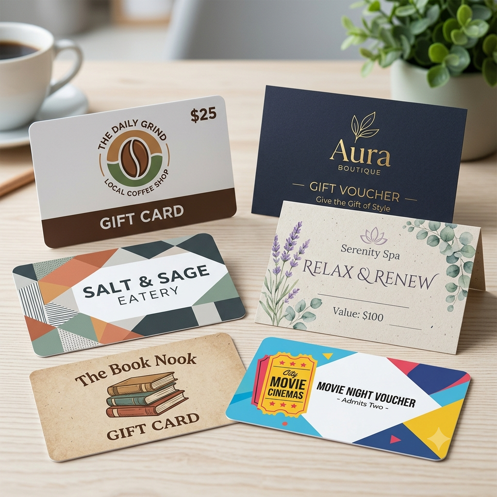 Gift Cards printing sample